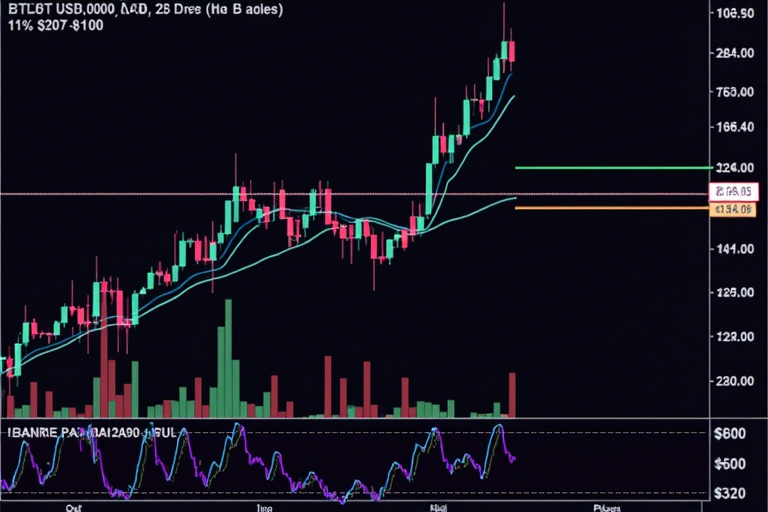TradingView 的 BTC/USDT 图表