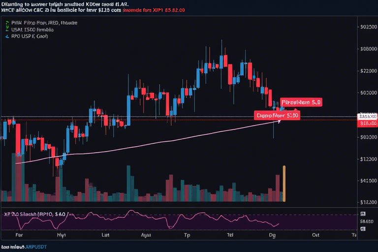 XRP/USDT 图表（TradingView 提供）