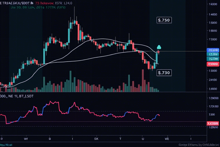 TradingView 的以太坊/USDT 图表